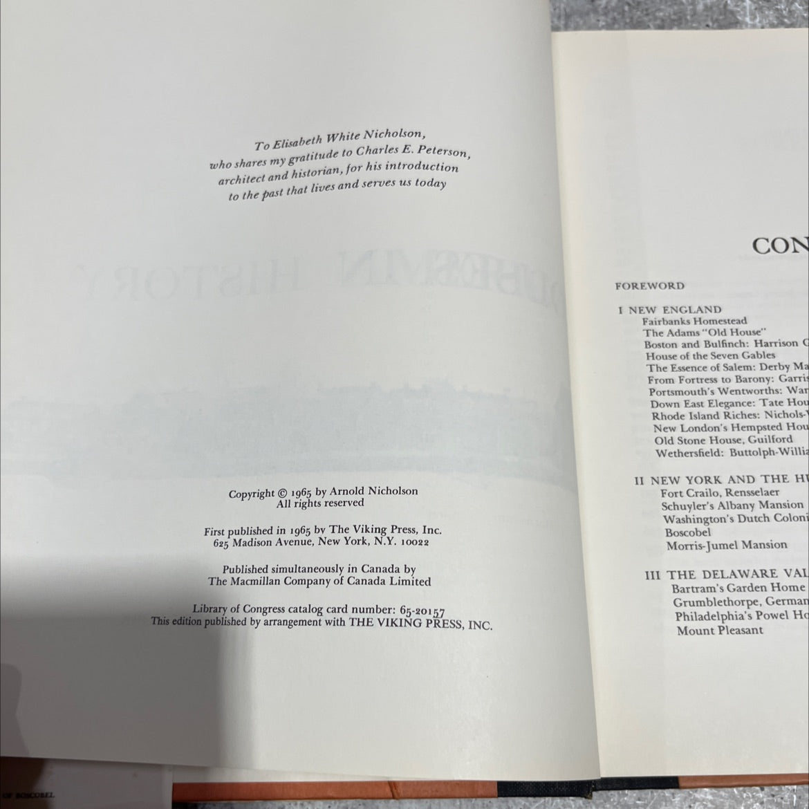 america houses in history book, by Arnold Nicholson, 1965 Hardcover image 3