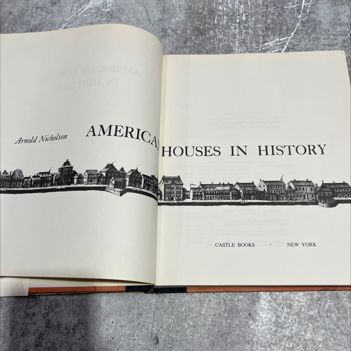 america houses in history book, by Arnold Nicholson, 1965 Hardcover image 2