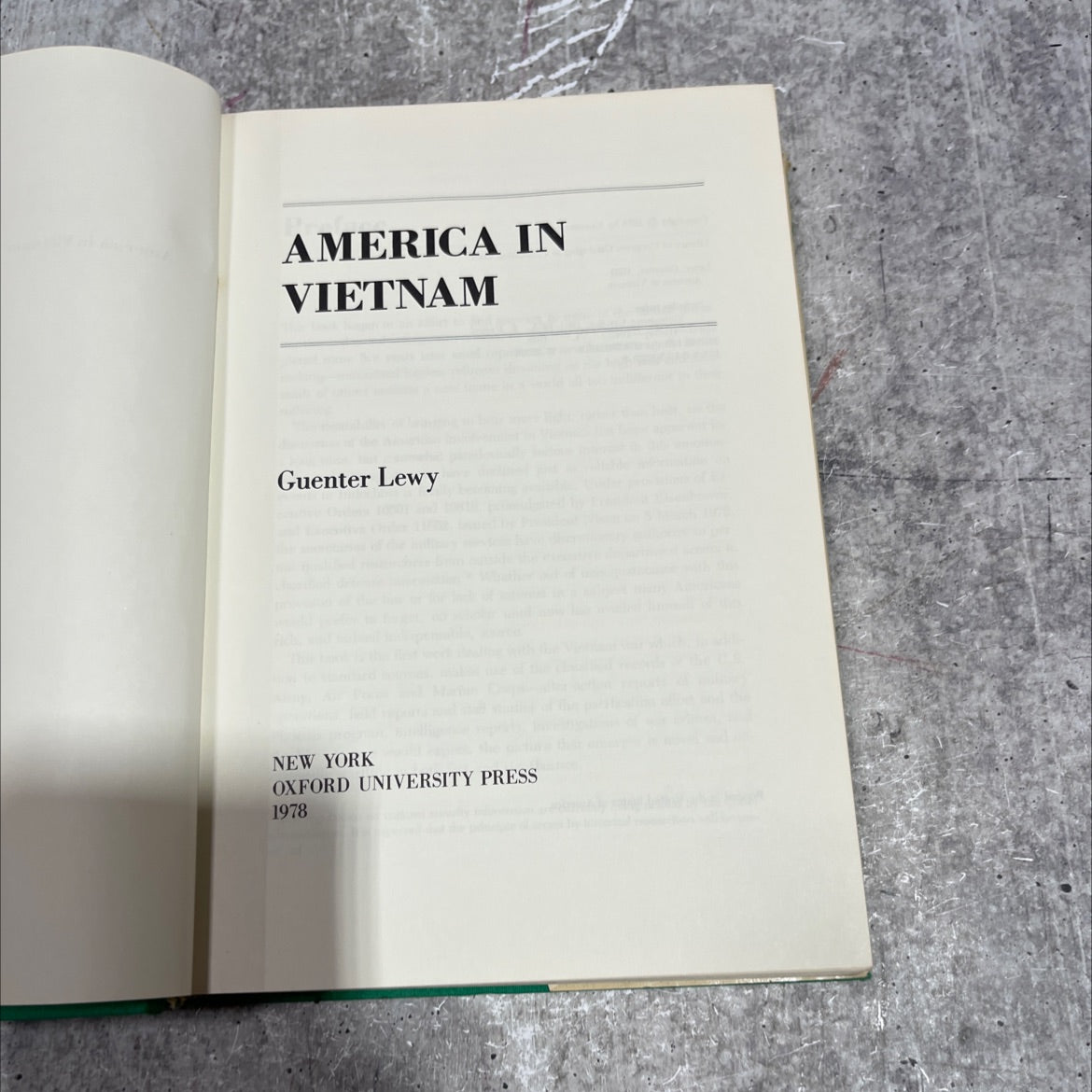 america in vietnam book, by guenter lewy, 1978 Hardcover image 2
