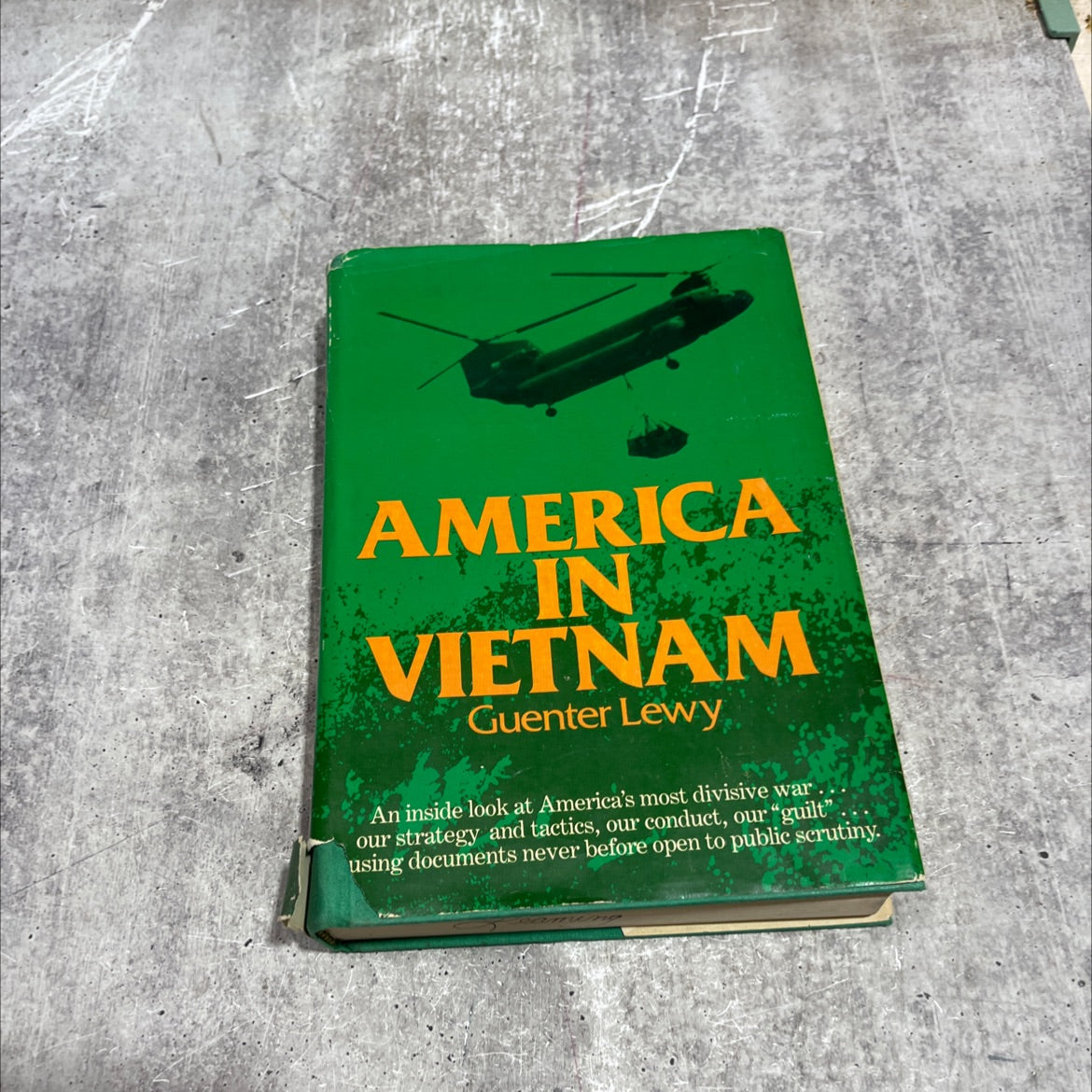 america in vietnam book, by guenter lewy, 1978 Hardcover image 1
