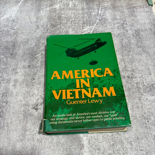 america in vietnam book, by guenter lewy, 1978 Hardcover image 1