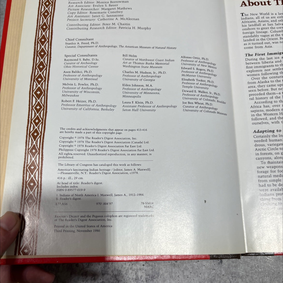 america's fascinating indian heritage book, by james a. maxwell, 1978 Hardcover image 3