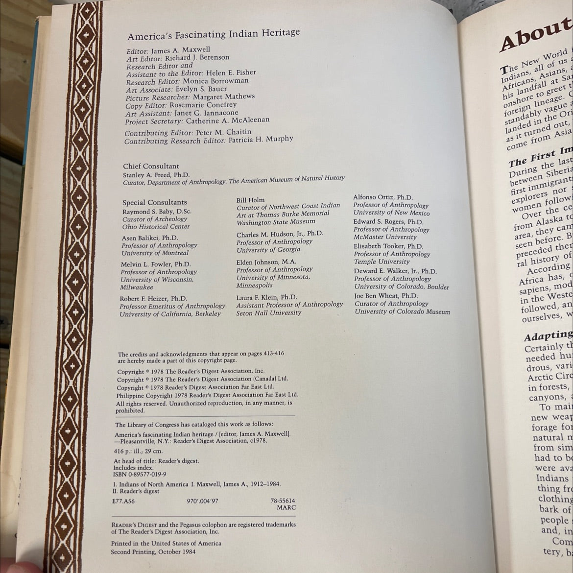 america's fascinating indian heritage book, by james a. maxwell, 1978 Hardcover image 3