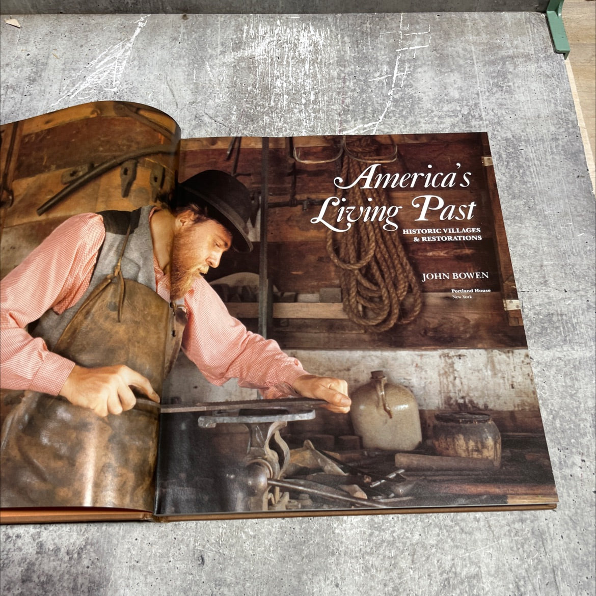 america's living past historic villages & restorations book, by john bowen, 1990 Hardcover image 2