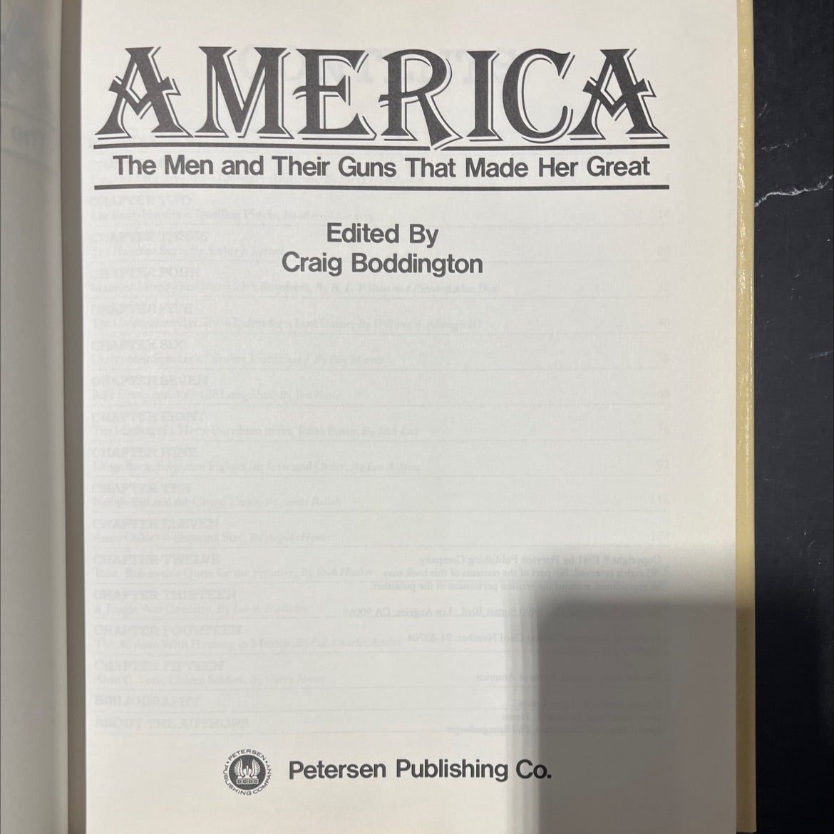 america the men and their guns that made her great book, by craig boddington, 2000 Hardcover image 2