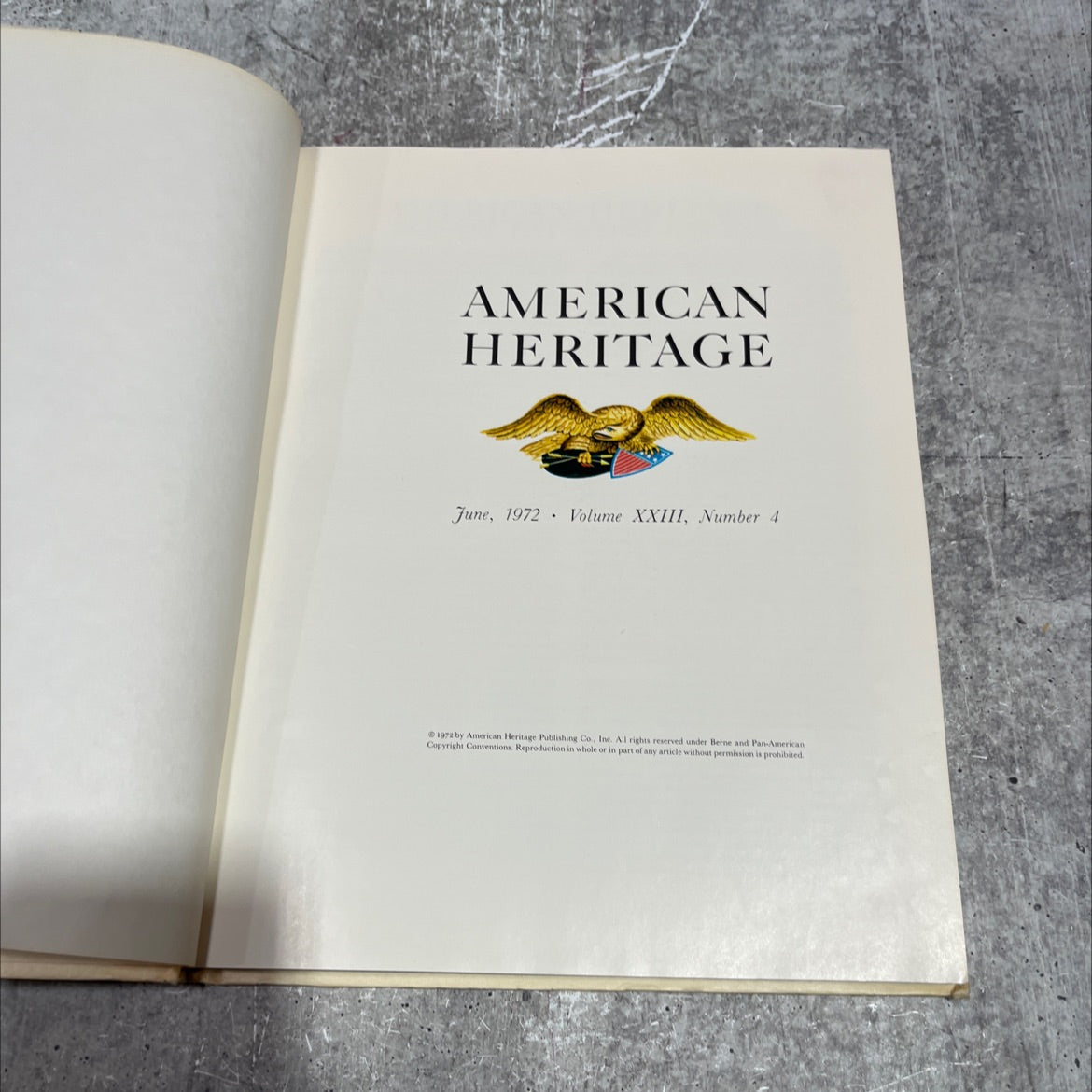 american heritage book, by unknown, 1972 Hardcover image 2