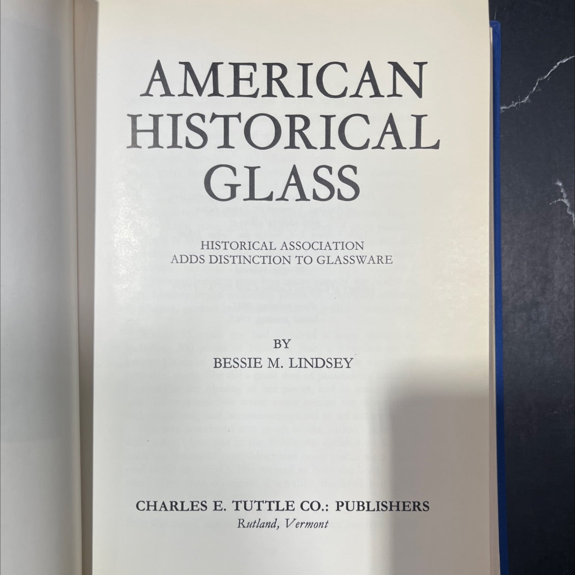 american historical glass book, by bessie m. lindsey, 1967 Hardcover image 2