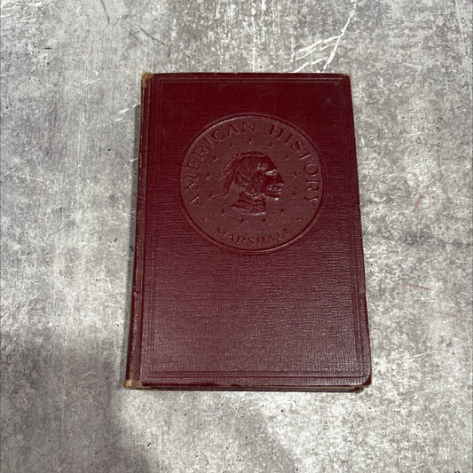american history book, by thomas m. marshall, 1935 Hardcover image 1