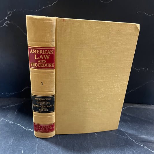 american law and procedure book, by james parker hall, james dewitt andrews, 1952 Hardcover image 1