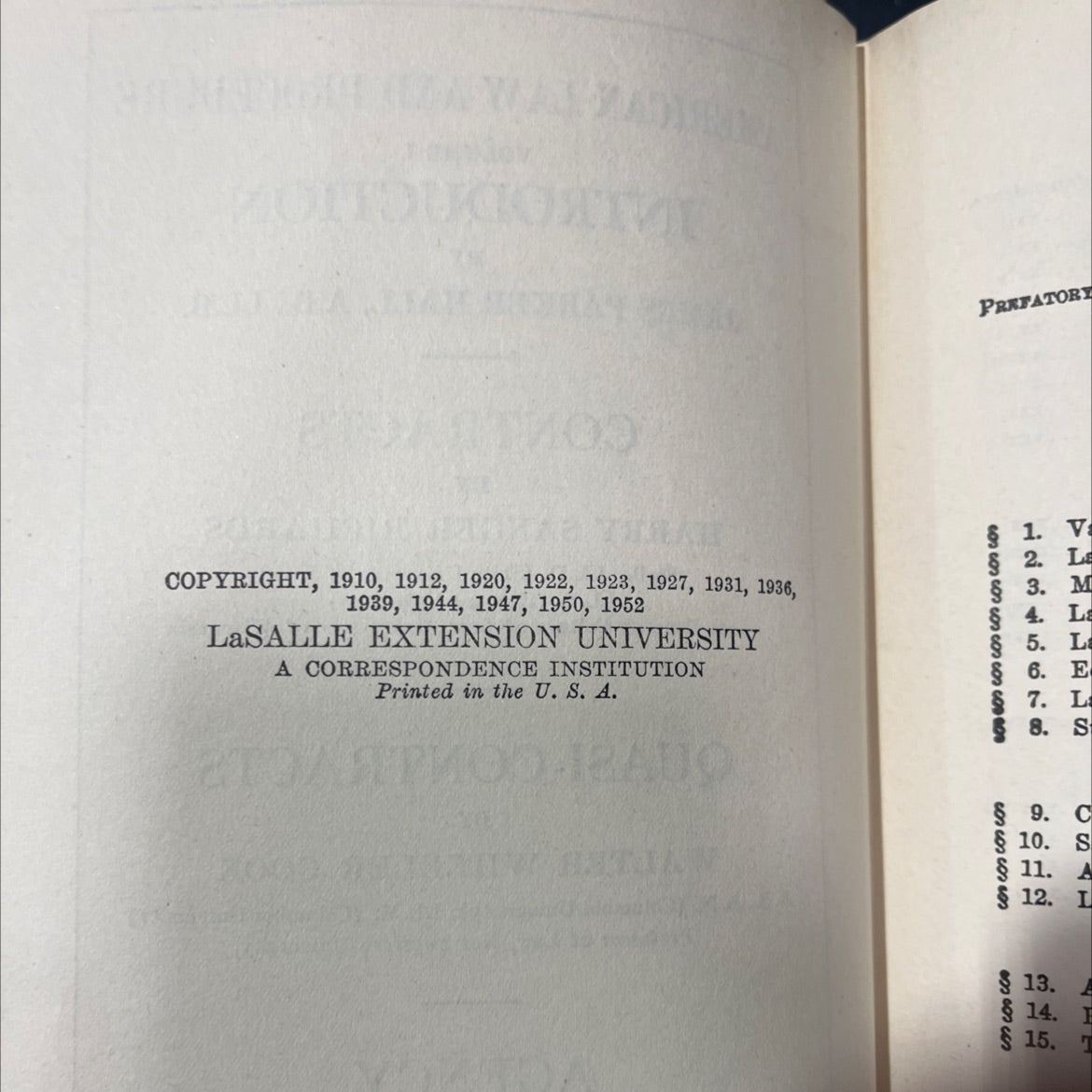 american law and procedure book, by james parker hall, james dewitt andrews, 1952 Hardcover image 3