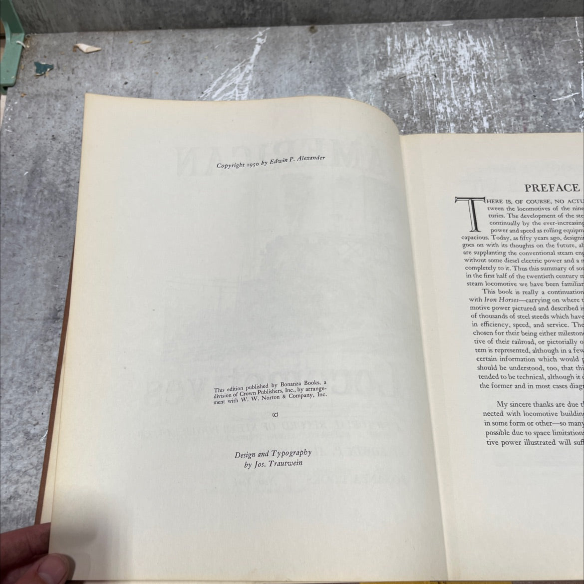 american locomotives a pictorial record of steam power 1900-1950 book, by edwin p. alexander, 1950 Hardcover image 3