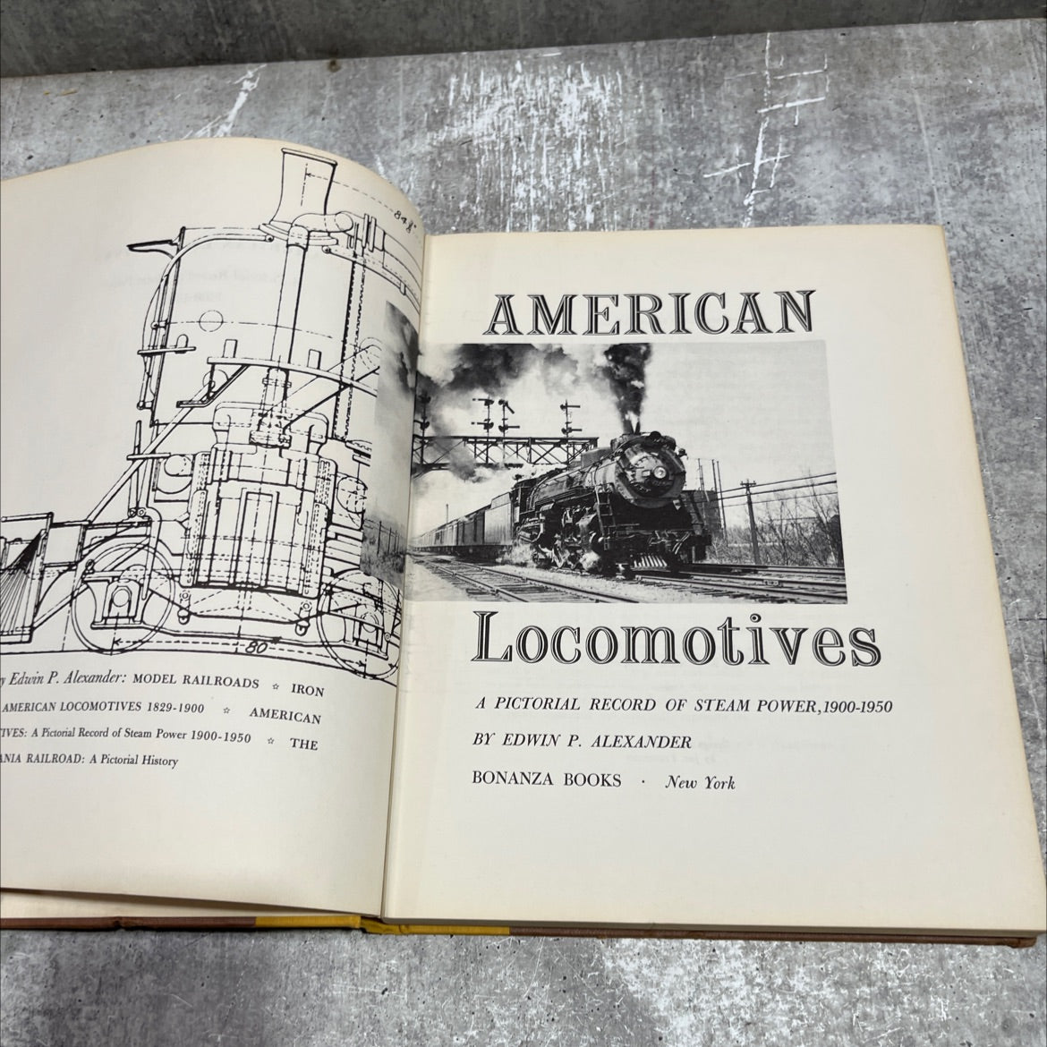 american locomotives a pictorial record of steam power 1900-1950 book, by edwin p. alexander, 1950 Hardcover image 2