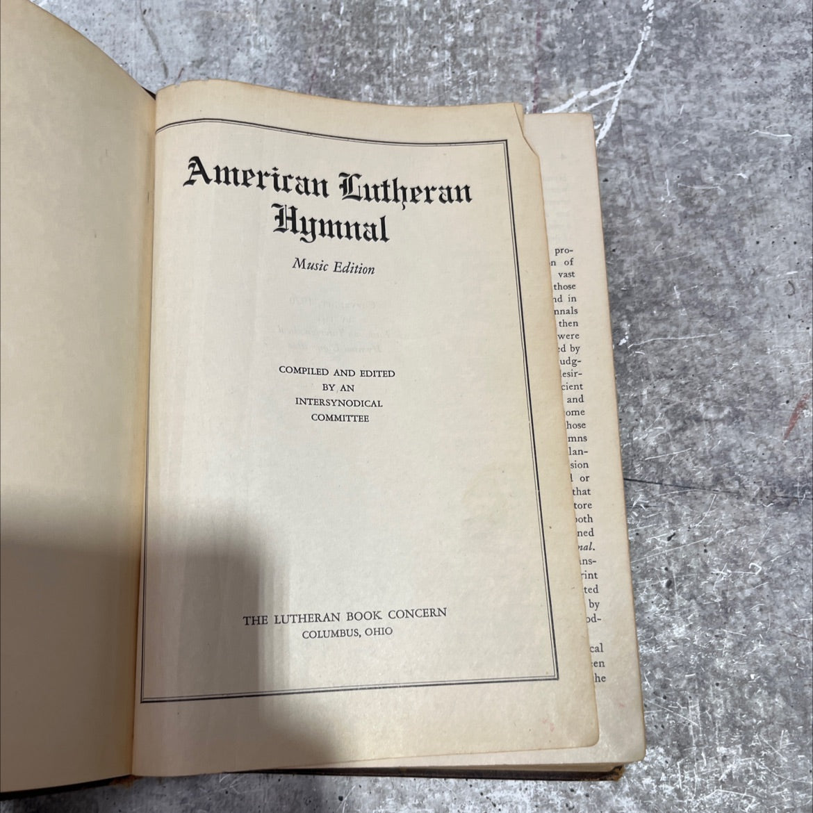 american lutheran hymnal music edition book, by unknown, 1930 Hardcover image 2