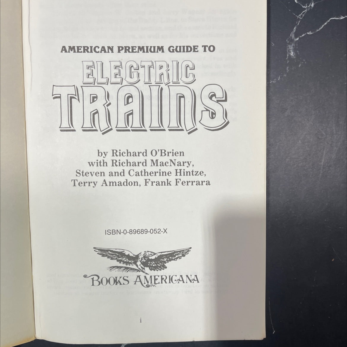american premium guide to electric trains book, by Richard O'Brien, 1986 Hardcover image 2