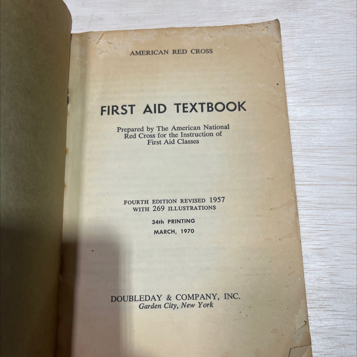 american red cross first aid textbook book, by american national red cross, 1970 Paperback image 2