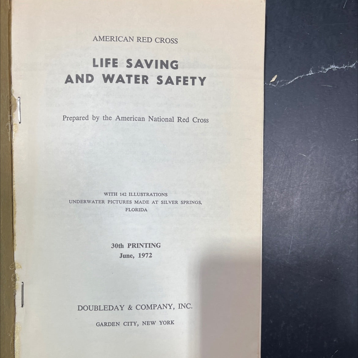 american red cross life saving and water safety book, by american national red cross, 1972 Paperback image 2