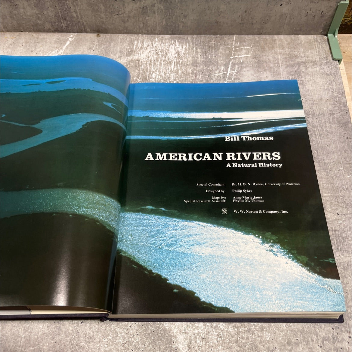 american rivers book, by Bill Thomas, 1978 Hardcover image 2