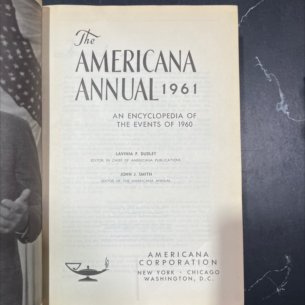 americana annual 1961 an encyclopedia of the events of 1960 book, by lavinia p. dudley, 1961 Hardcover image 2