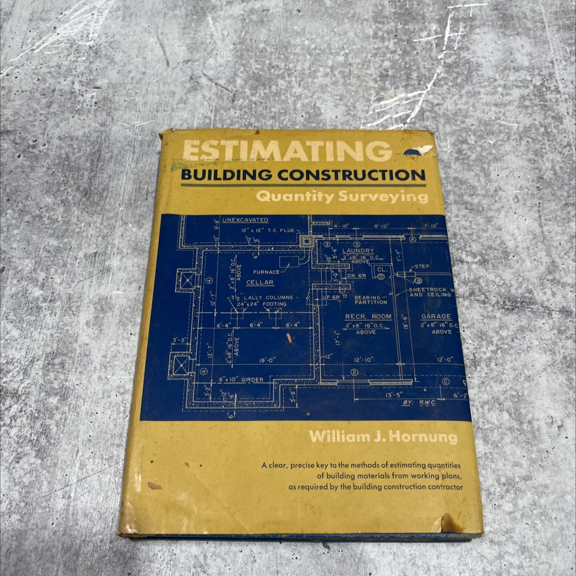 amites estimating building construction a quantity surveying book, by william j. hornung, 1970 Hardcover image 1