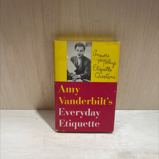 amy vanderbilt's everyday etiquette answers to today's etiquette questions book, by amy vanderbilt, 1956 Hardcover image 1