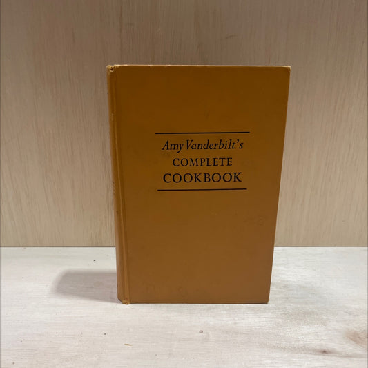 amy vanderbilt's they too dave thode jia complete cookbook book, by amy vanderbilt, 1961 Hardcover image 1