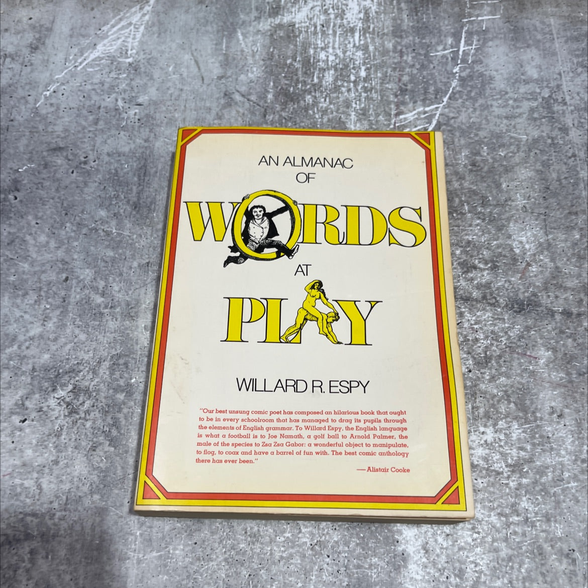 an almanac of words at play book, by Willard R. Espy, 1975 Paperback image 1