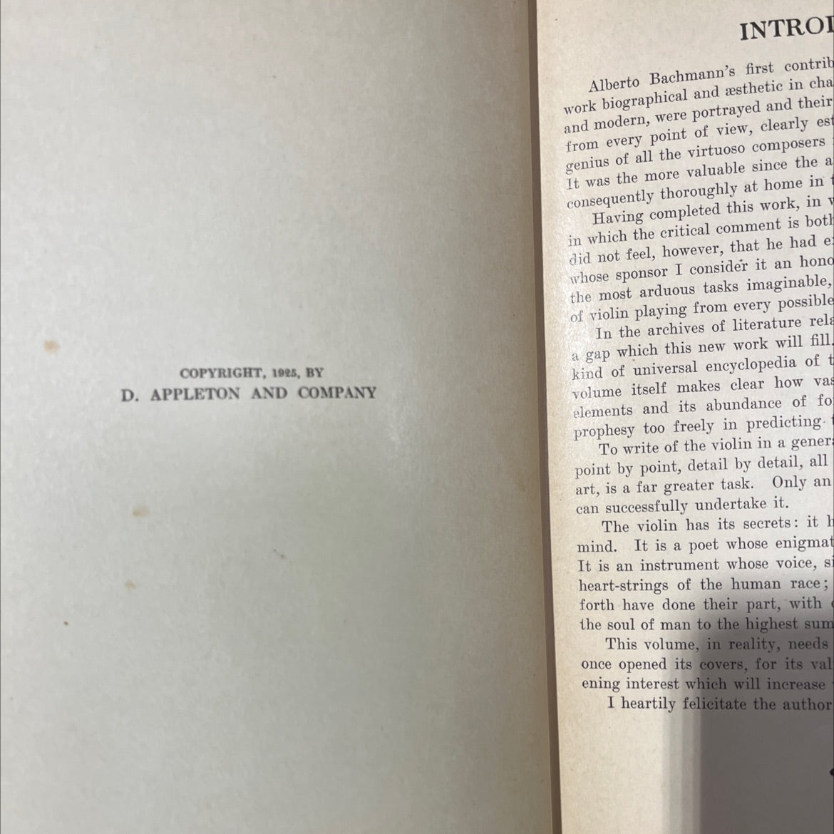 an encyclopedia of the violin book, by alberto bachmann, 1926 Hardcover image 3