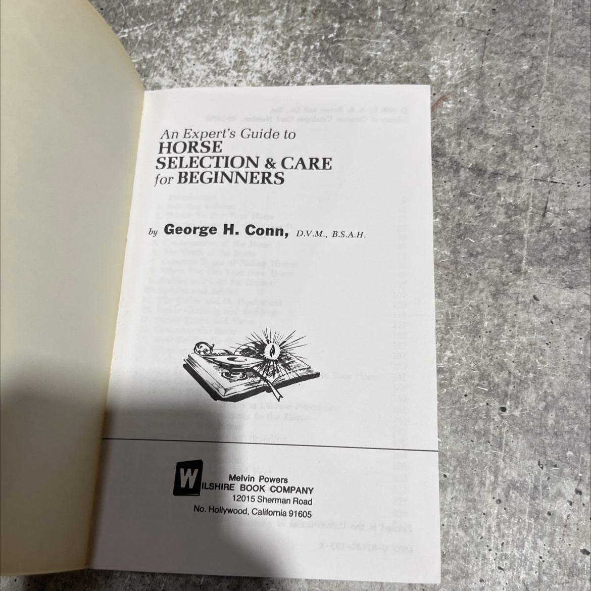 an expert's guide to horse selection & care for beginners book, by george h. conn, d.v.m., b.s.a.h., 1969 Paperback image 2