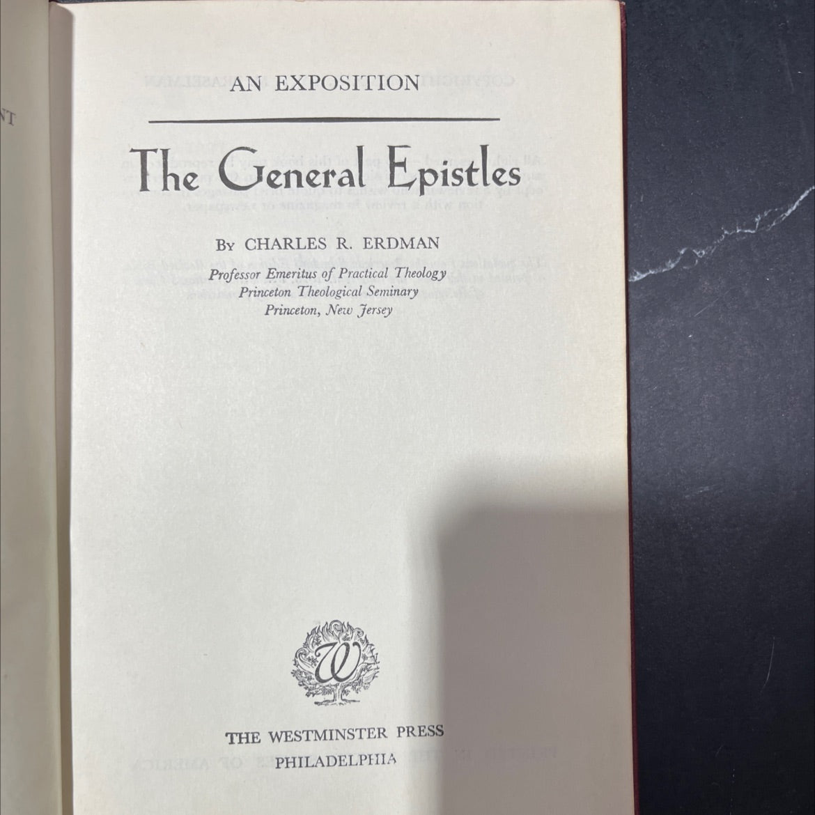 an exposition the general epistles book, by charles r. erdman, 1919 Hardcover image 2