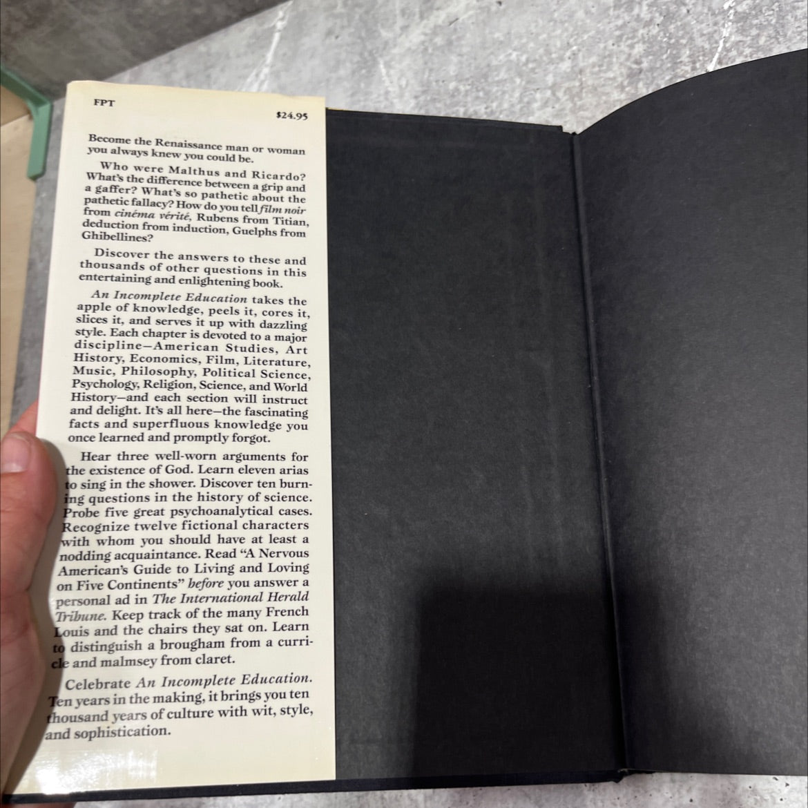 an incomplete education book, by Judy Jones & William Wilson, 1987 Hardcover image 4