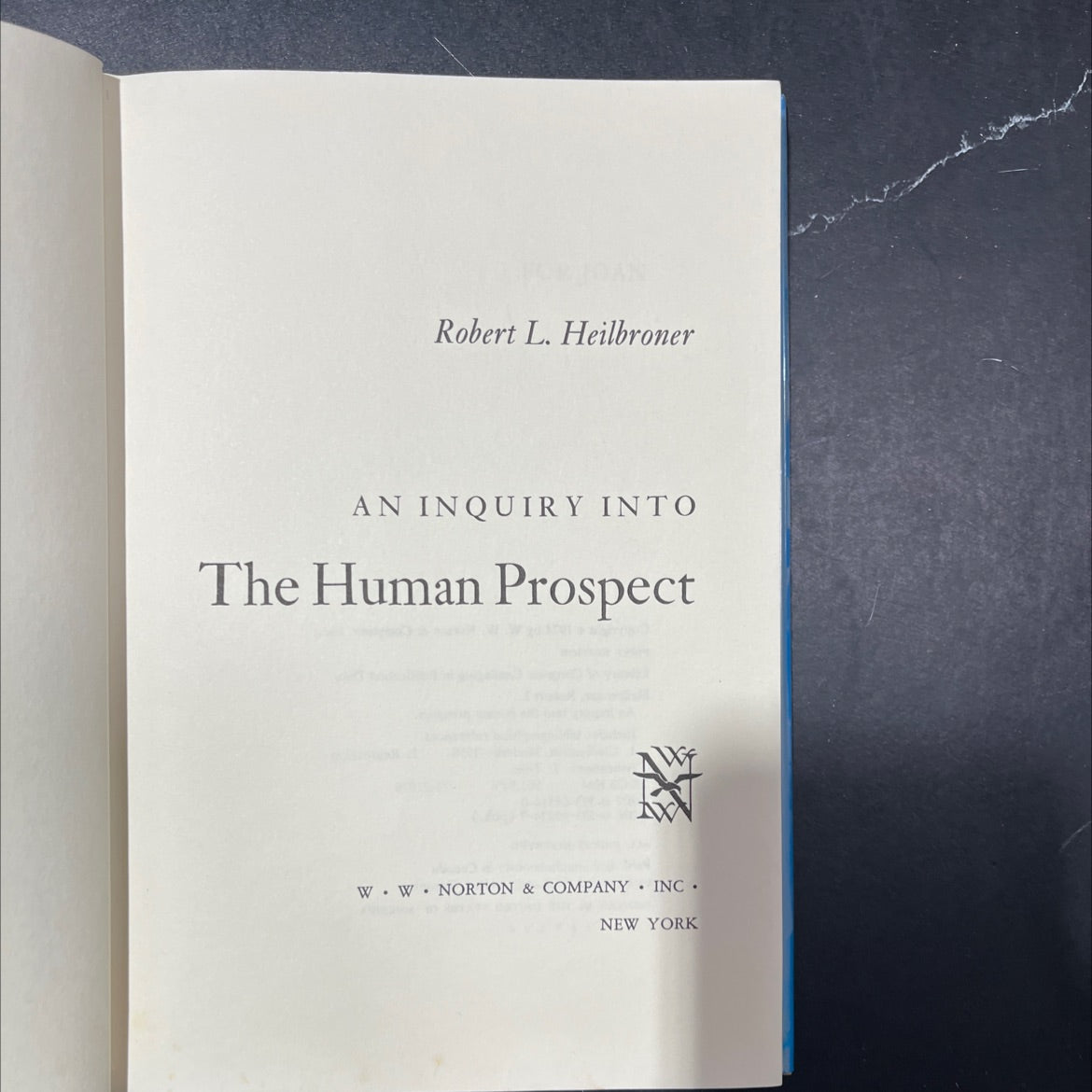 an inquiry into the human prospect book, by Robert L. Heilbroner, 1974 Hardcover image 2