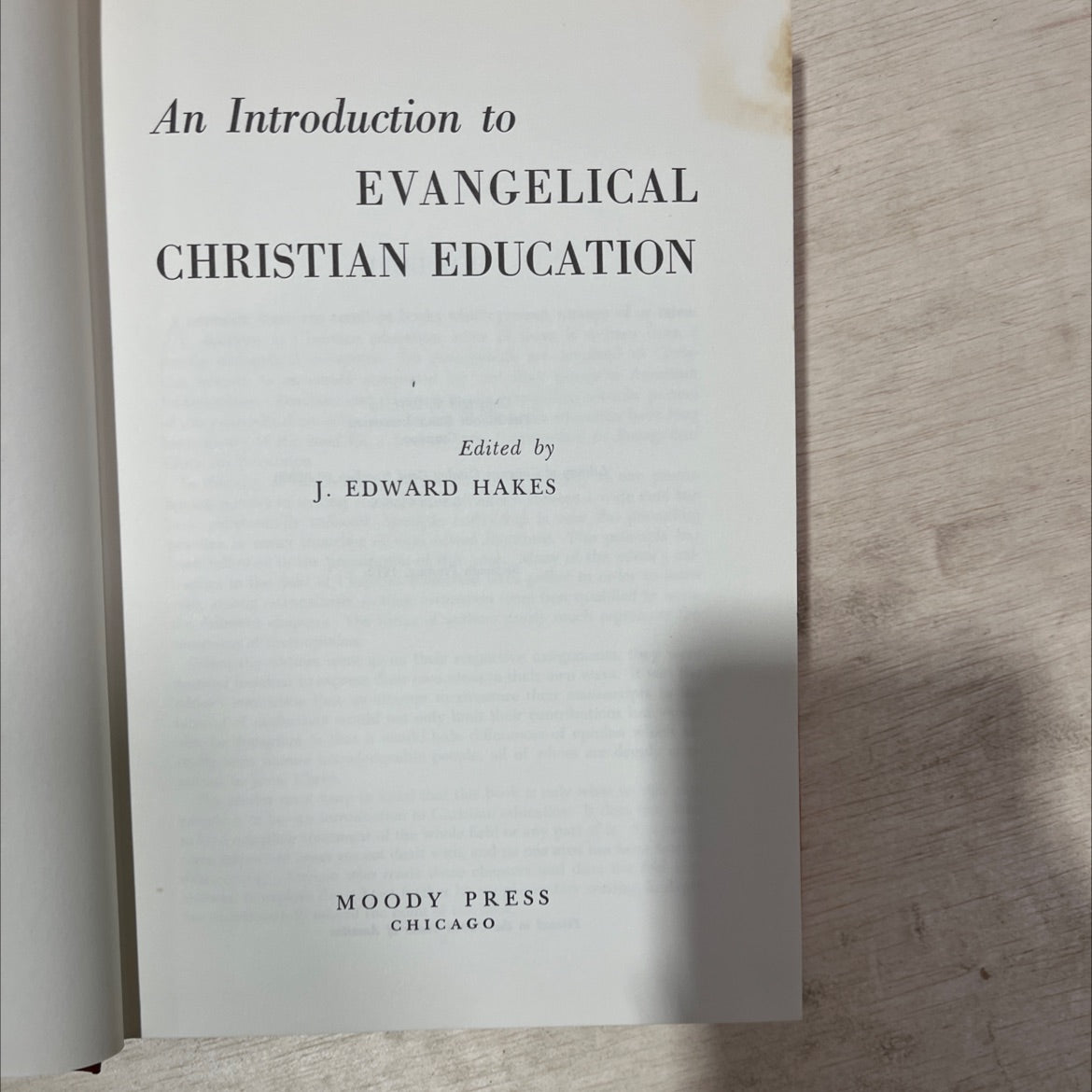 an introduction to evangelical christian education book, by j. edward hakes, 1979 Hardcover, Vintage image 2