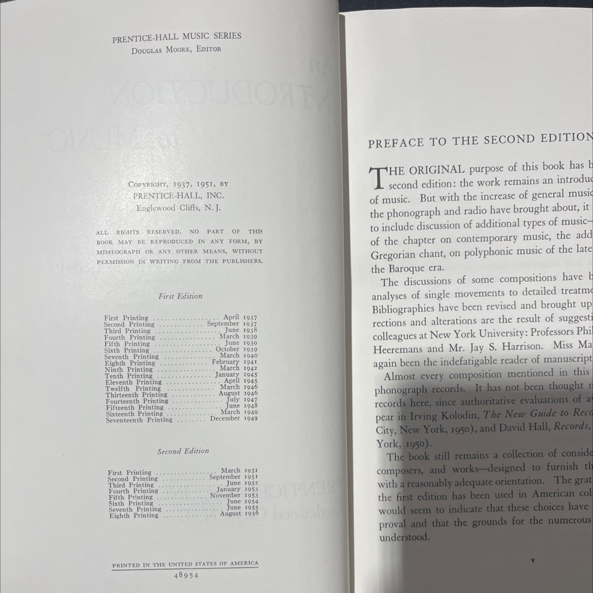 an introduction to music book, by martin bernstein, 1951 Hardcover image 3