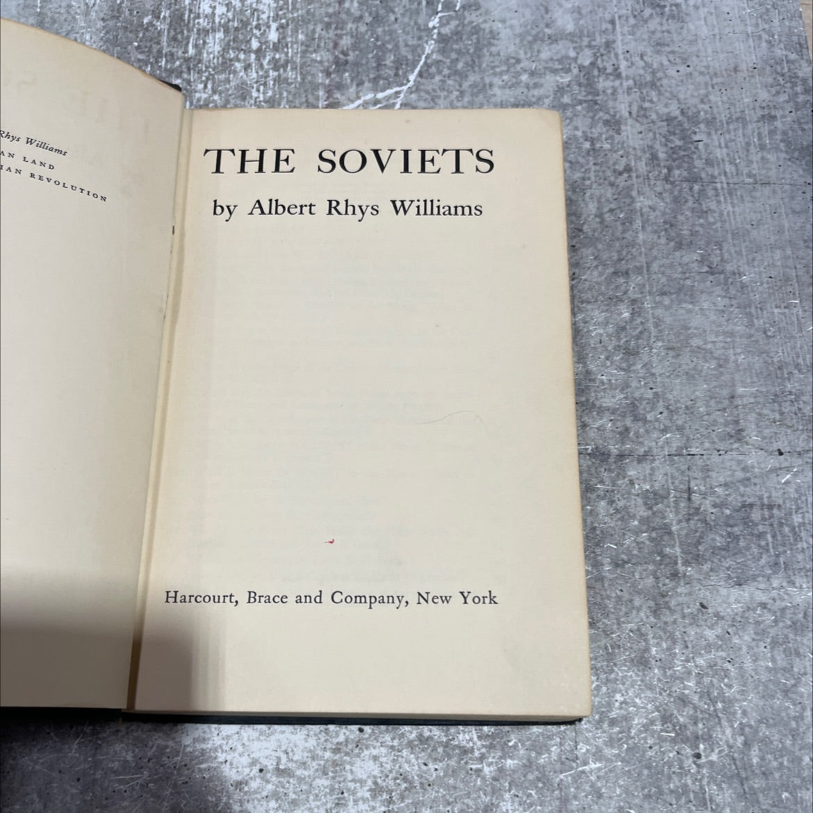 an land an revolution the soviets book, by albert rhys williams, 1937 Hardcover image 2
