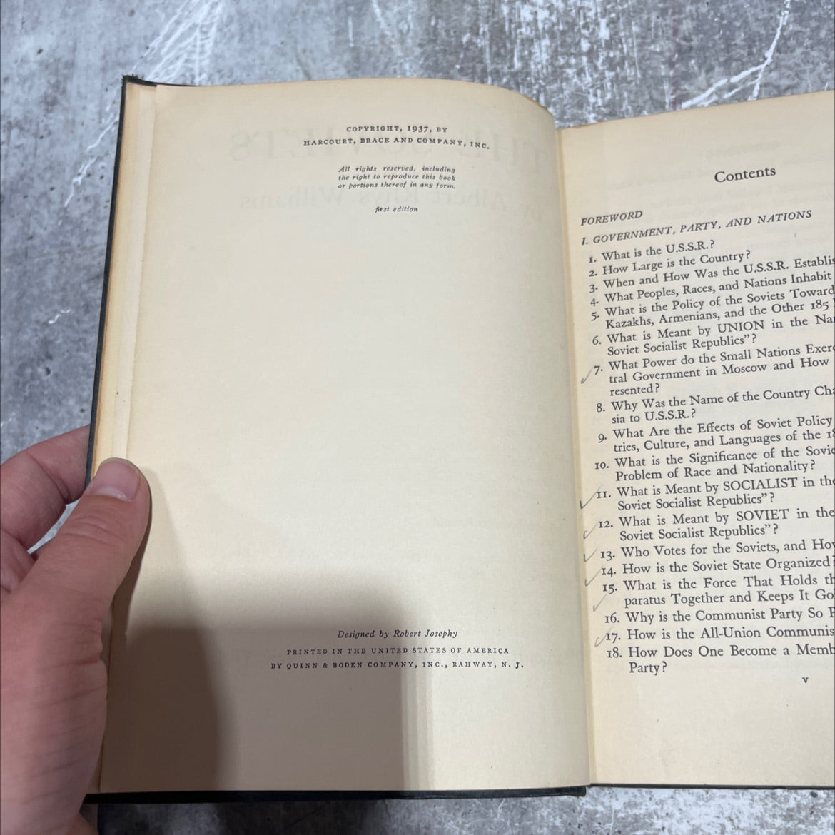 an land an revolution the soviets book, by albert rhys williams, 1937 Hardcover image 3