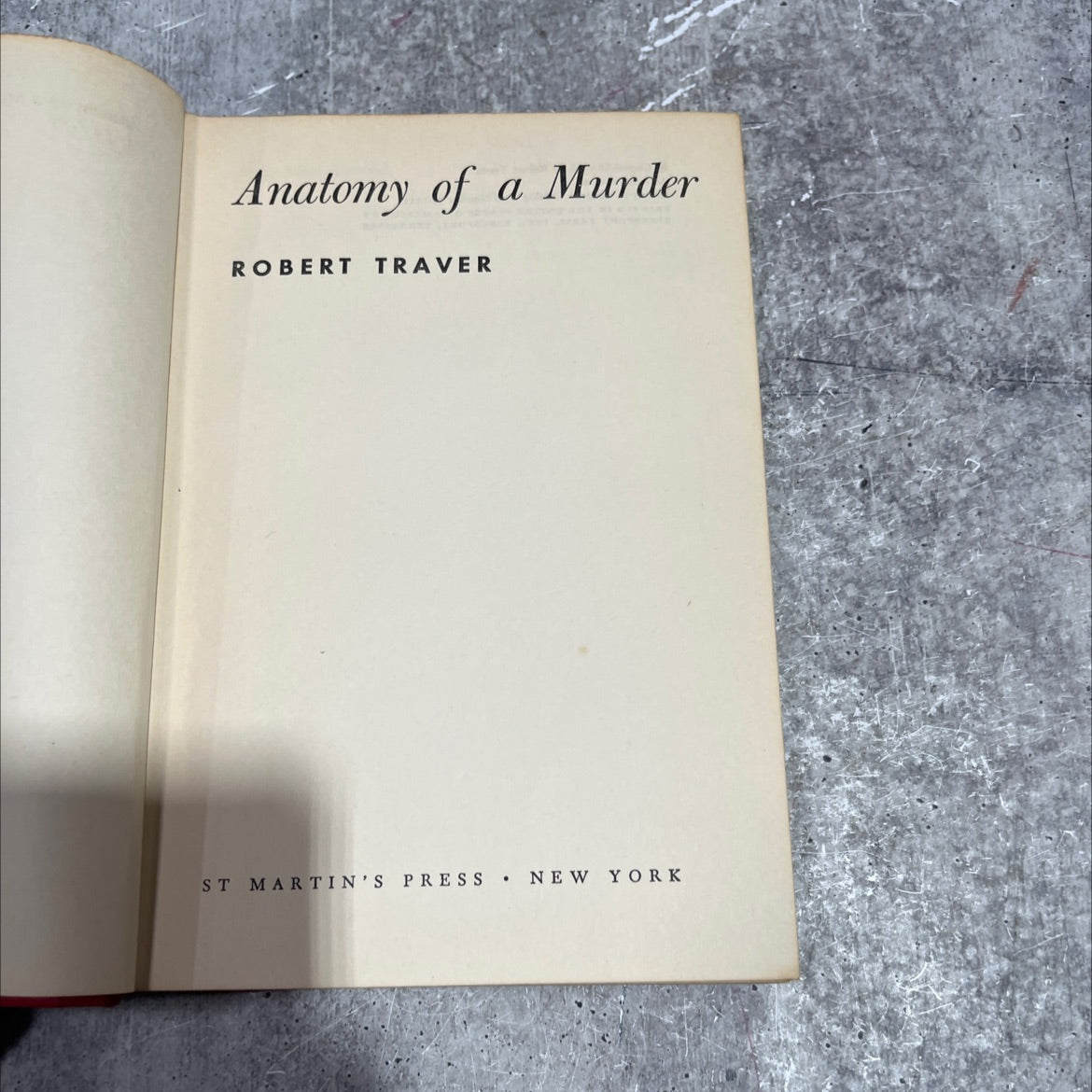 anatomy of a murder book, by robert traver, 1958 Hardcover image 2