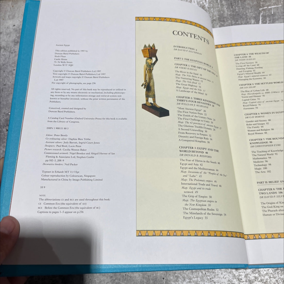 ancient egypt book, by david p. silverman, 1997 Hardcover image 3