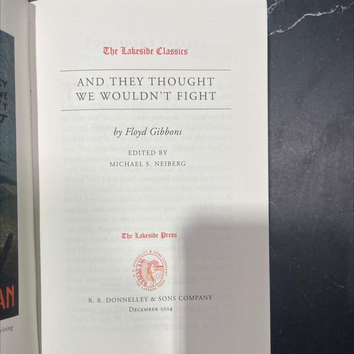 and they thought we wouldn't fight book, by Floyd Gibbons, 2014 Hardcover image 2