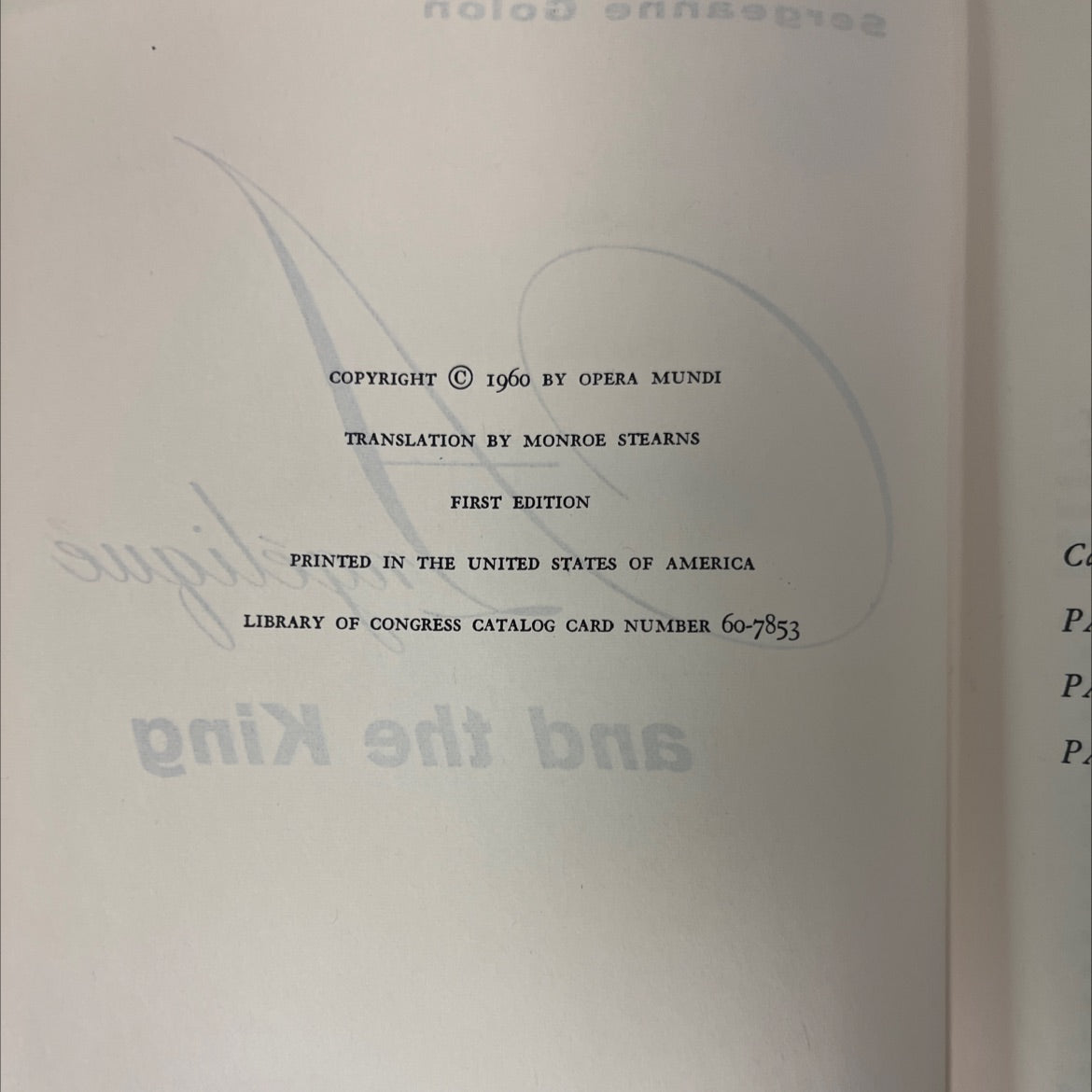 angelique and the king book, by sergeanne golon, 1960 Hardcover, First Edition, Vintage image 3