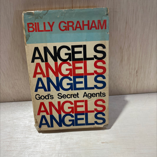 angels: god's secret agents book, by billy graham, 1975 Hardcover, Vintage, Heavily Used image 1