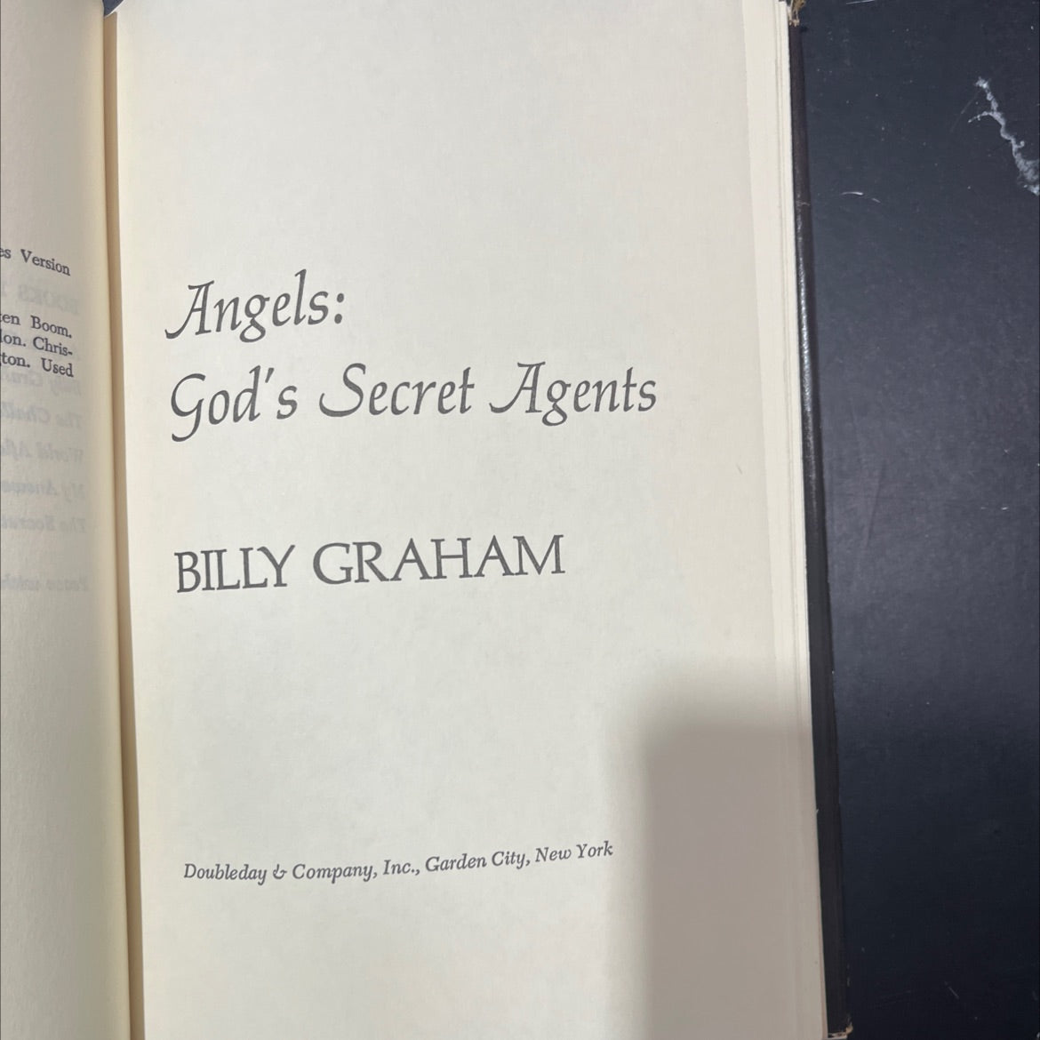 angels: god's secret agents book, by billy graham, 1975 Hardcover image 2