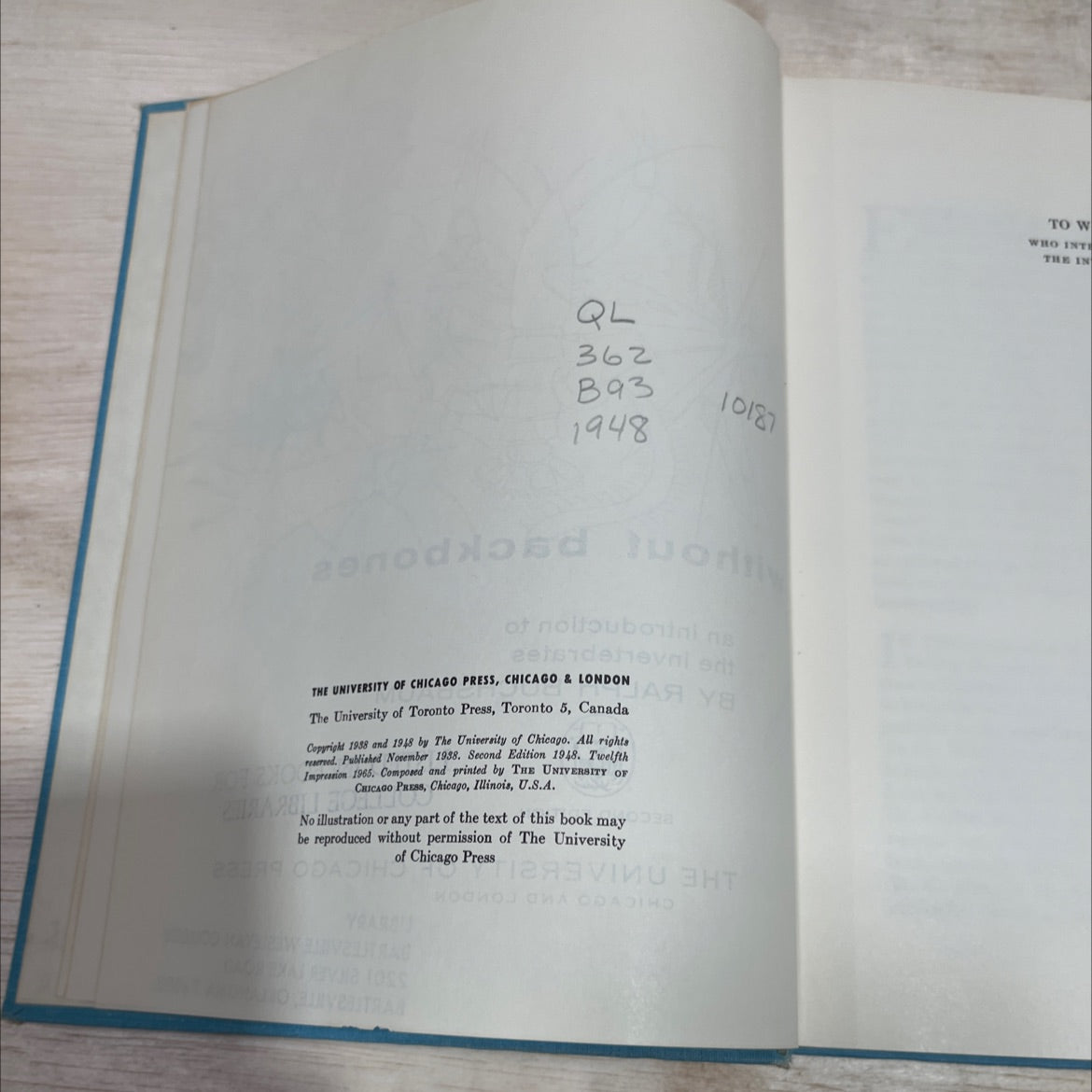 animals without backbones an introduction to the invertebrates book, b ...