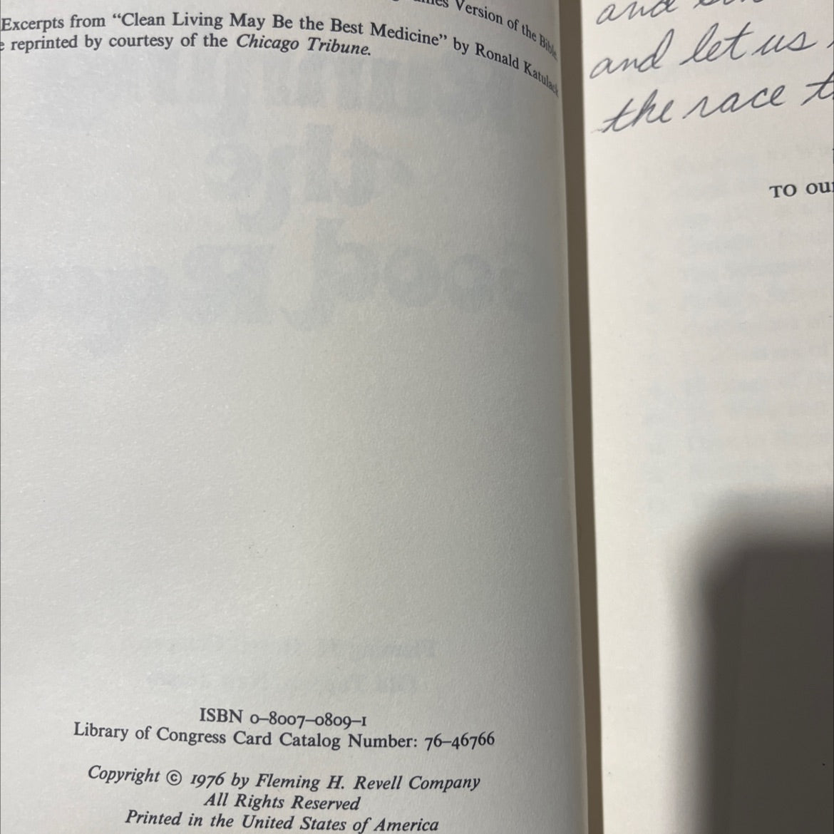 anita bryant & bob green running the good race book, by anita bryant, bob green, 1976 Hardcover image 3