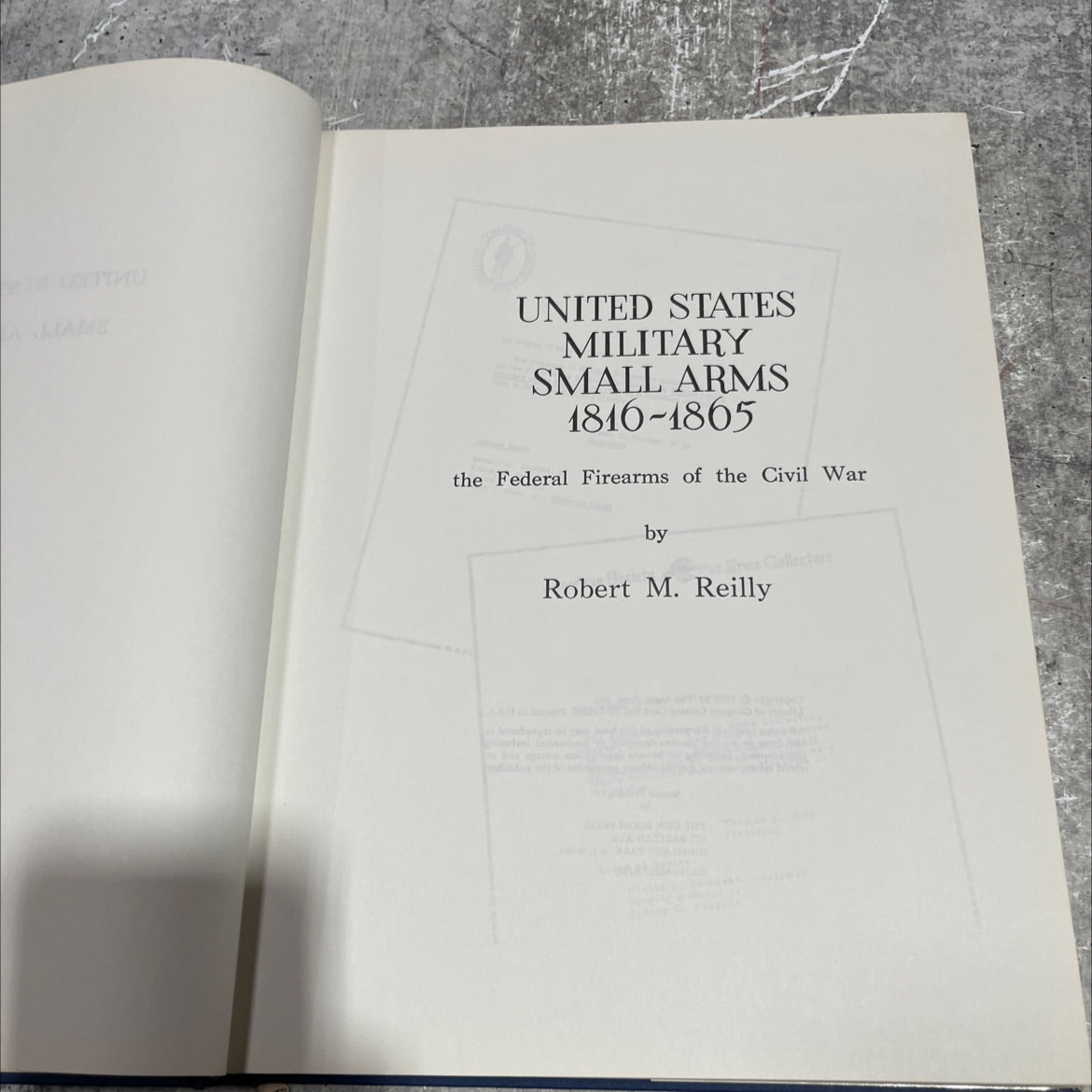 anjamb united states military small arms 1816-1865 the federal firearms of the civil war book, by robert m. reilly, image 2
