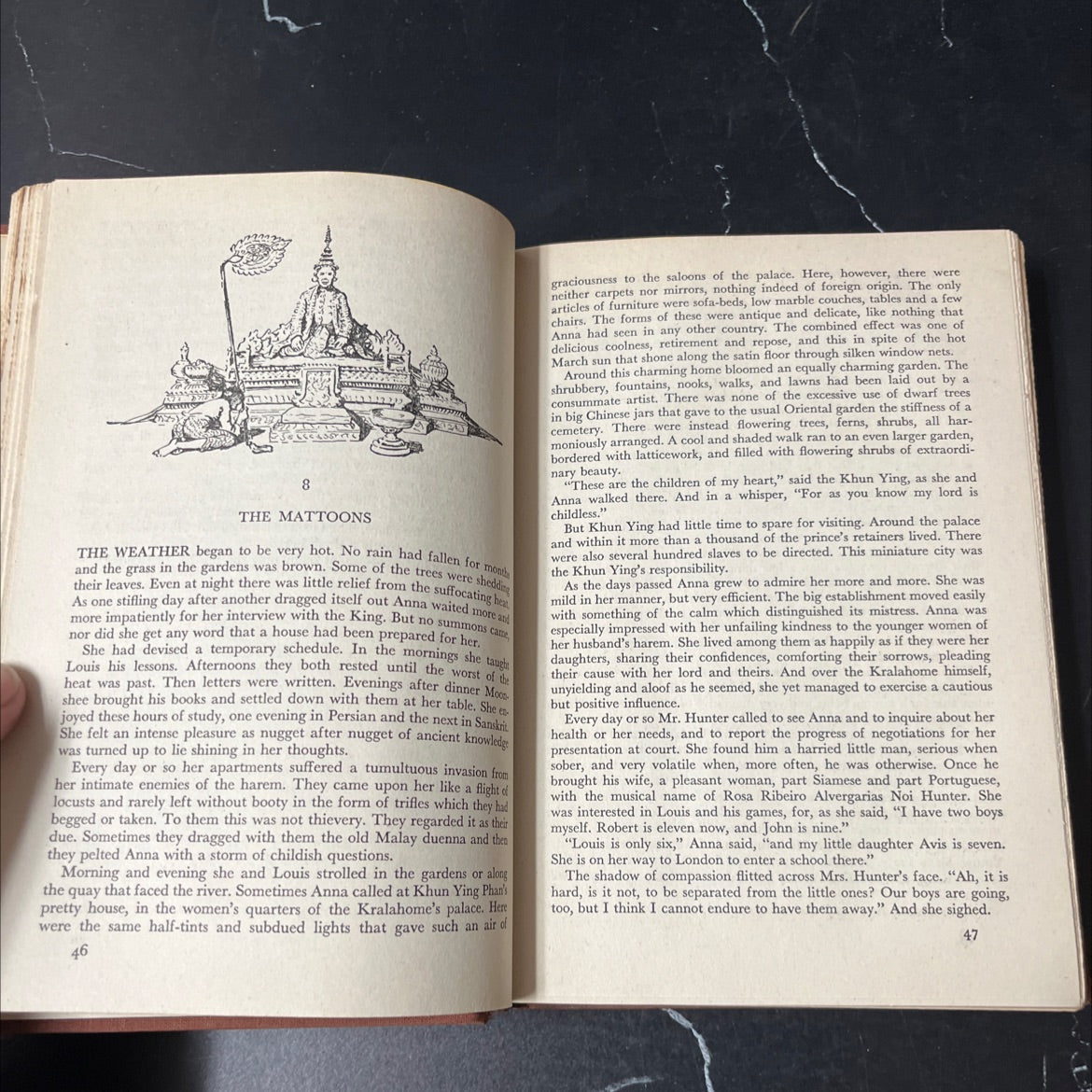 anna and the king of siam book, by margaret landon, 1944 Hardcover image 4
