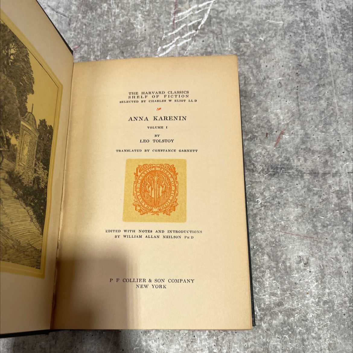 anna karenin volume i book, by leo tolstoy, 1917 Hardcover image 2
