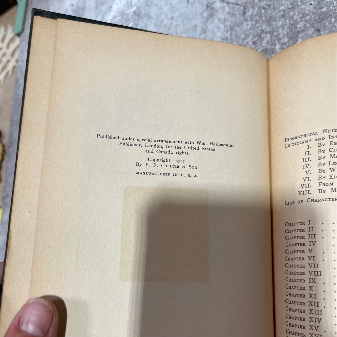 anna karenin volume i book, by leo tolstoy, 1917 Hardcover image 3