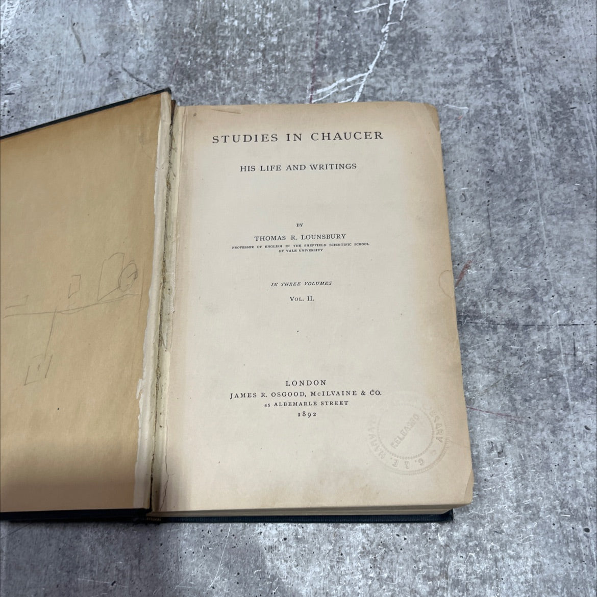 annal studies in chaucer his life and writings book, by thomas r. lounsbury, 1892 Hardcover image 2