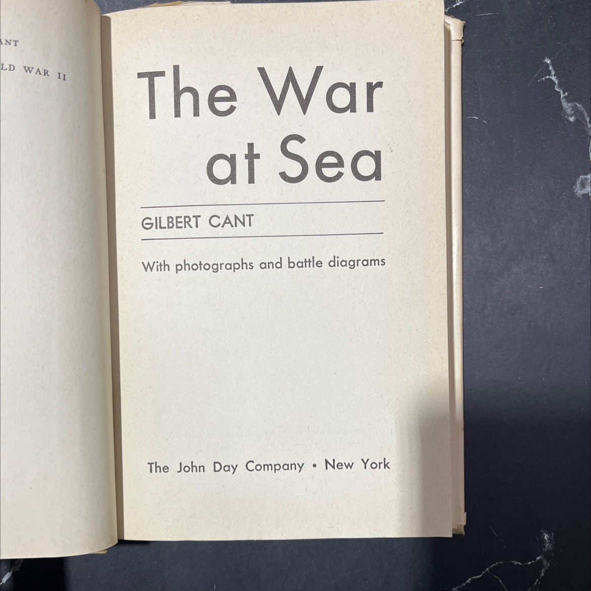 ant ld war ii the war at sea book, by gilbert cant, 1942 Hardcover image 2