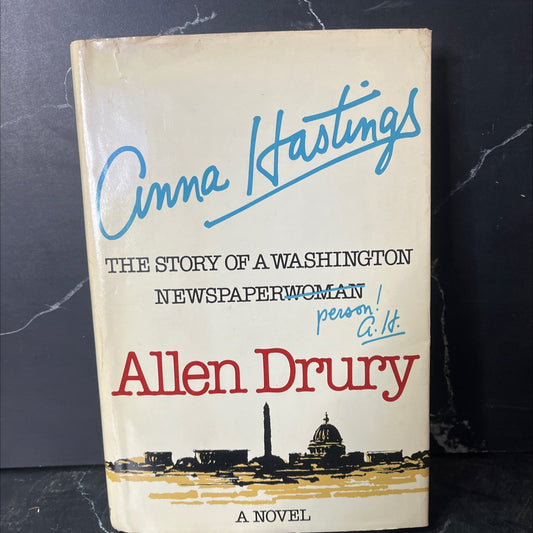 any fastings the story of a washington newspaperwoman a novel book, by allen drury, 1977 Hardcover, Vintage image 1